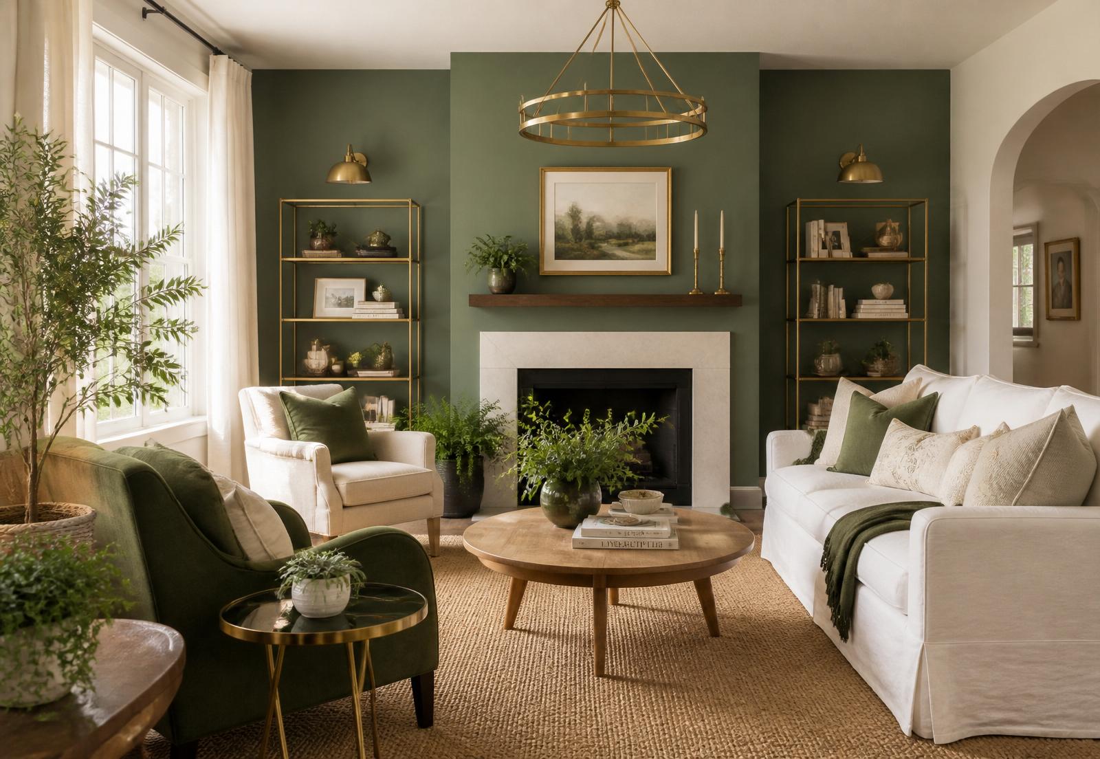Warm, light-filled shared living room